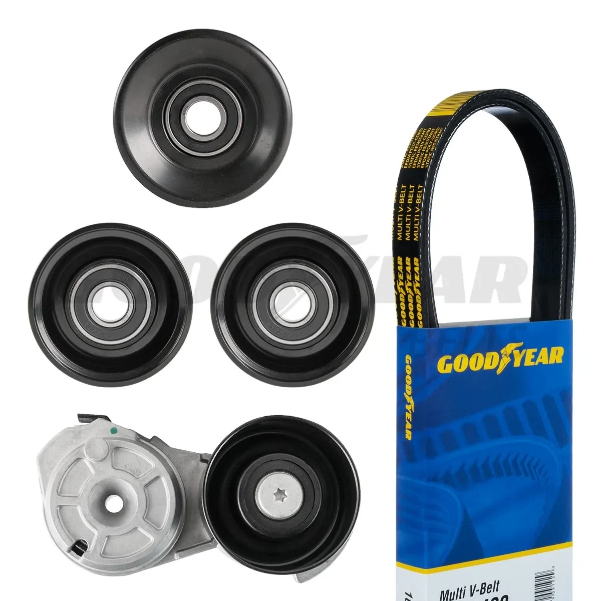 2003-2004 Ford Mustang Serpentine Belt Drive Component Kit Goodyear 5008